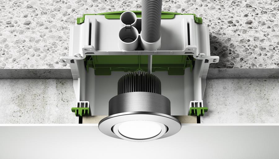IBT-LED inbouwbehuizingen voor betonvloeren