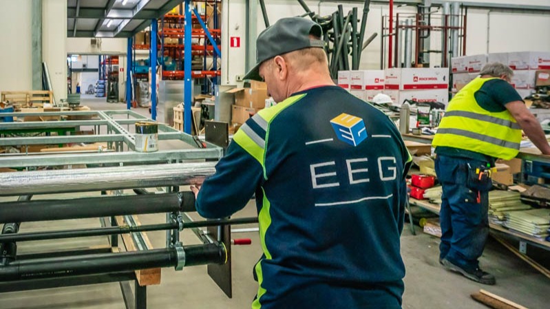 Prefabafdeling EEG Group op kruissnelheid
