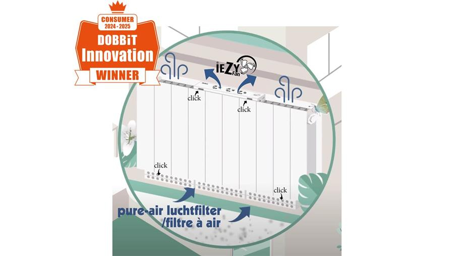 PURE-AIR & Iezy-Fan luchtfilter van Levica
